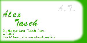 alex tasch business card